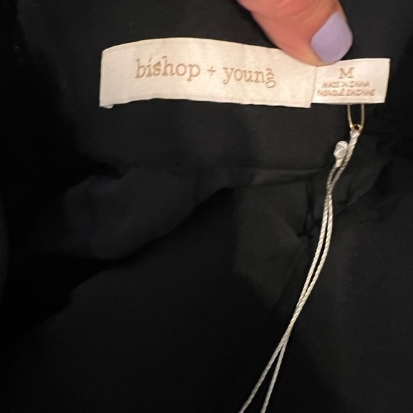 Bishop + Young NWT Morgan faux leather black mini skirt back zip size medium - Picture 7 of 9